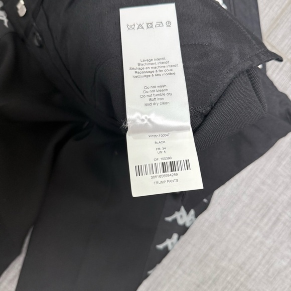 NWT Faith Connection Black Trouser Pants Size 2/0 French 34 - Picture 7 of 8